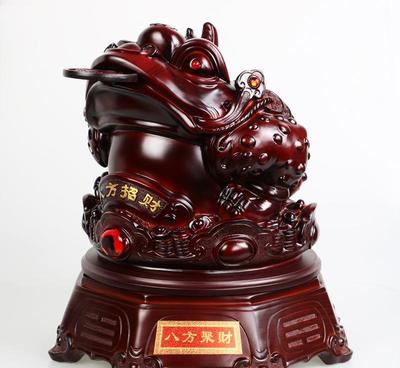 八方聚财，雅信树脂金蟾摆件的匠心之选